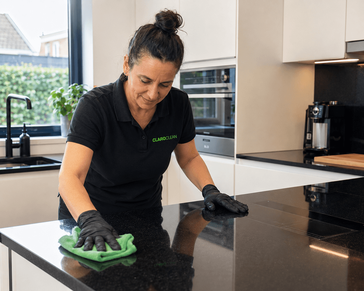 Claro Clean schoonmaker in een keuken